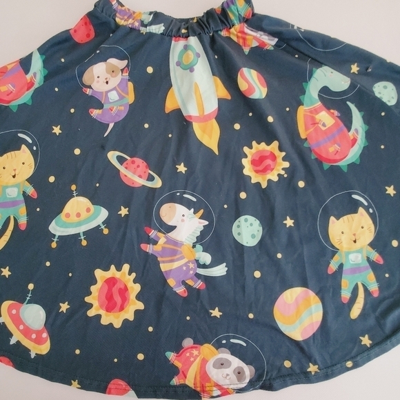 K1239 * Sparkledots Skirt Space Animals Size 6XL Age 14-16T - Picture 7 of 7